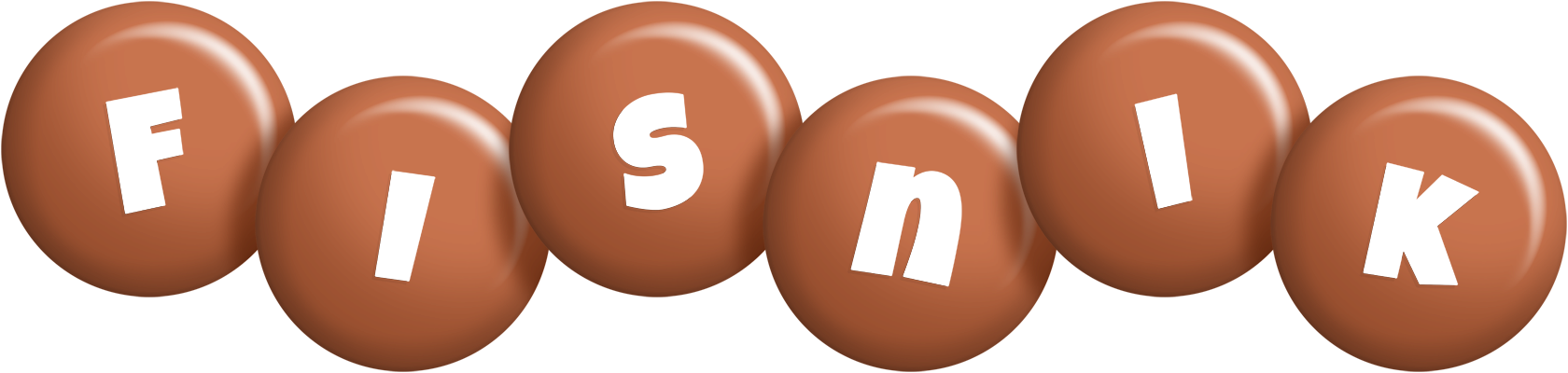 Fisnik candy-brown logo