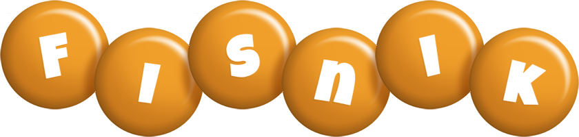 Fisnik candy-orange logo