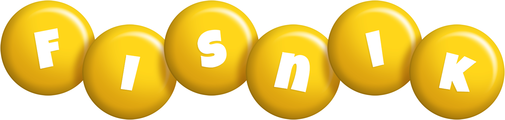 Fisnik candy-yellow logo