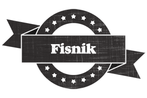 Fisnik grunge logo