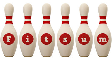 Fitsum bowling-pin logo