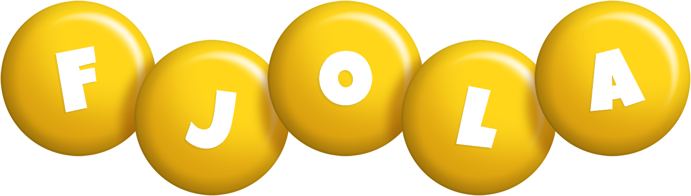 Fjola candy-yellow logo