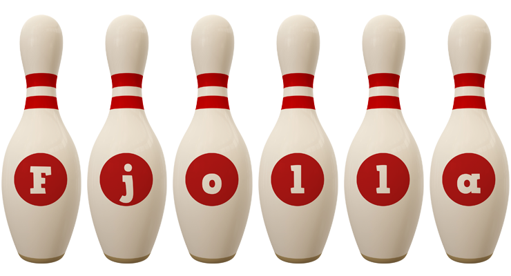 Fjolla bowling-pin logo