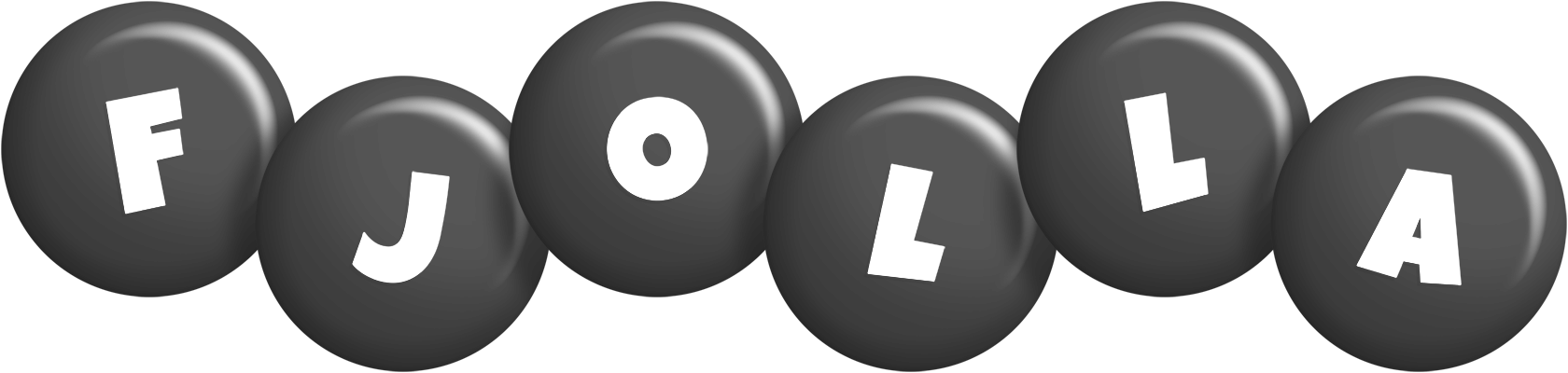 Fjolla candy-black logo