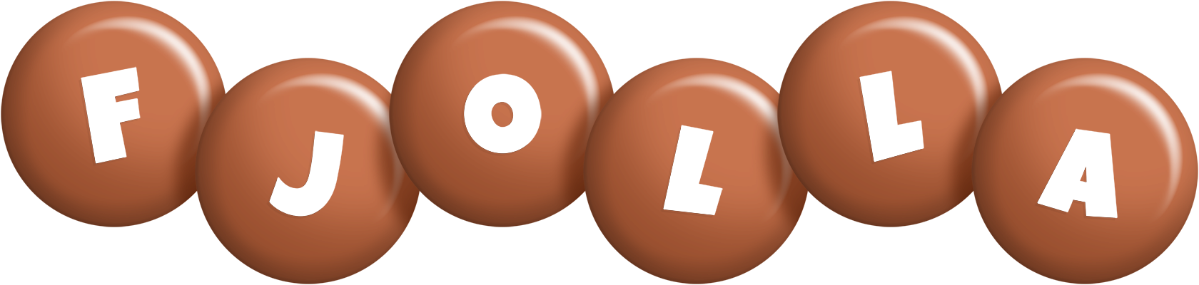 Fjolla candy-brown logo