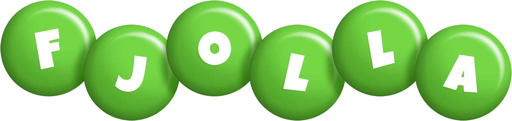 Fjolla candy-green logo
