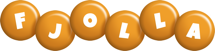 Fjolla candy-orange logo