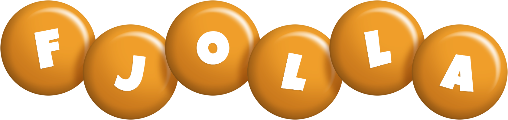 Fjolla candy-orange logo