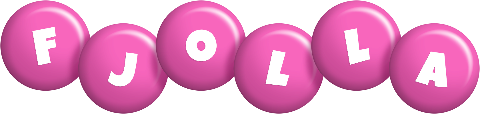 Fjolla candy-pink logo
