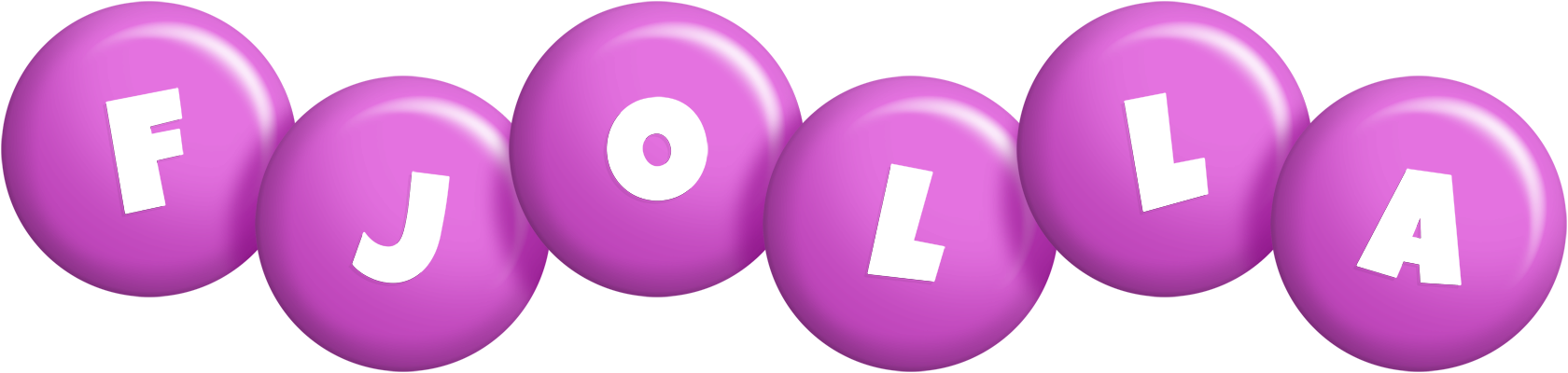 Fjolla candy-purple logo