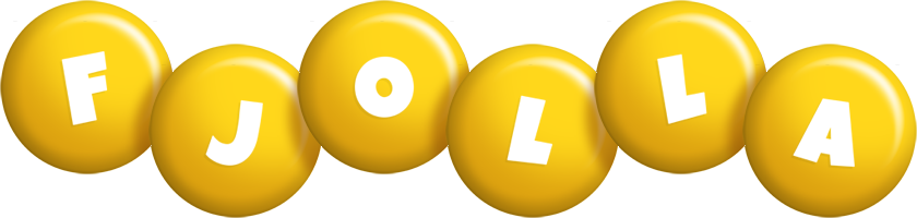 Fjolla candy-yellow logo