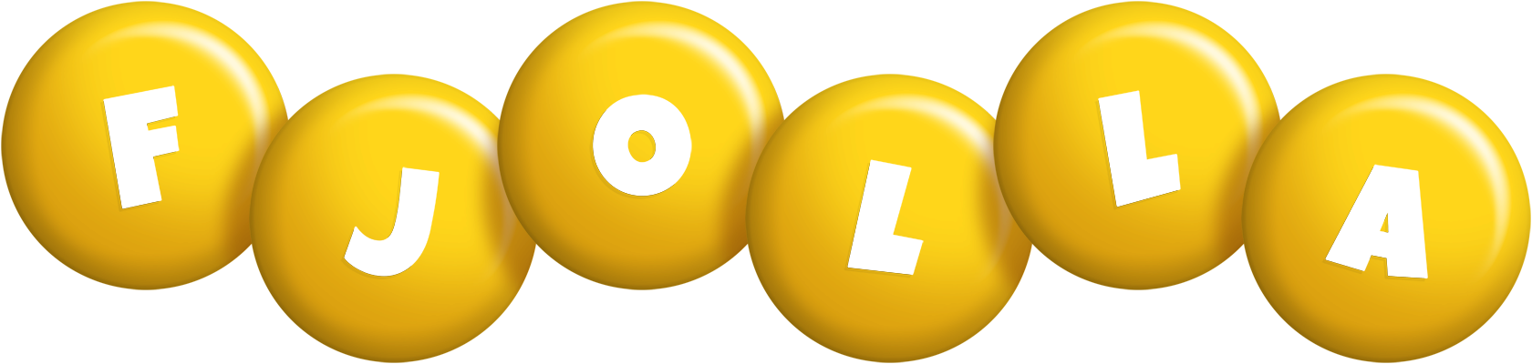 Fjolla candy-yellow logo