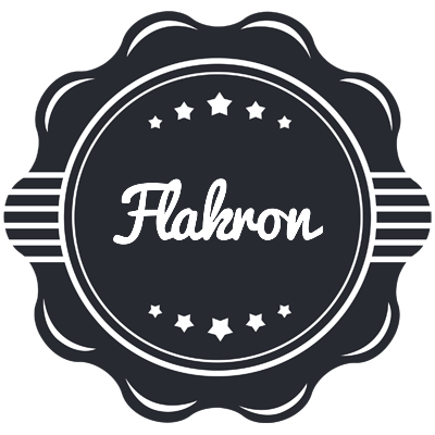 Flakron badge logo