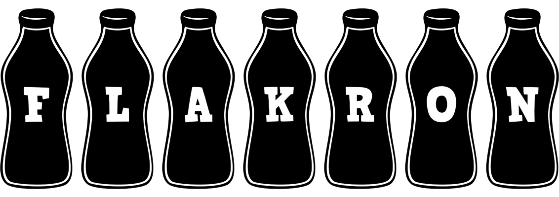 Flakron bottle logo