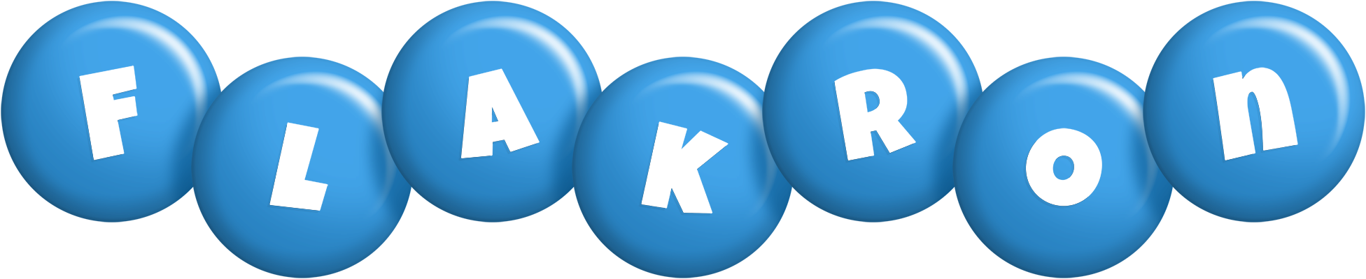 Flakron candy-blue logo