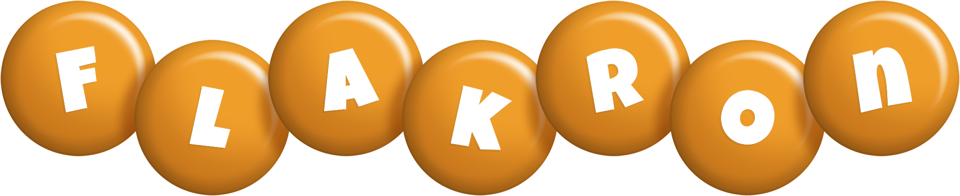 Flakron candy-orange logo