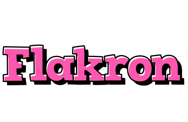 Flakron girlish logo