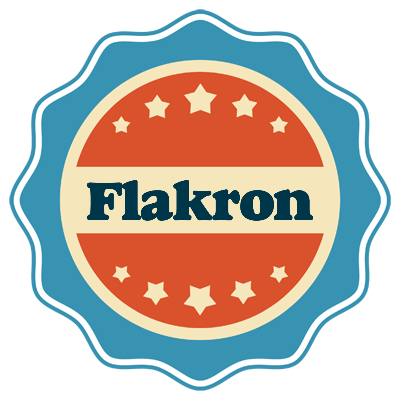 Flakron labels logo