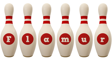 Flamur bowling-pin logo