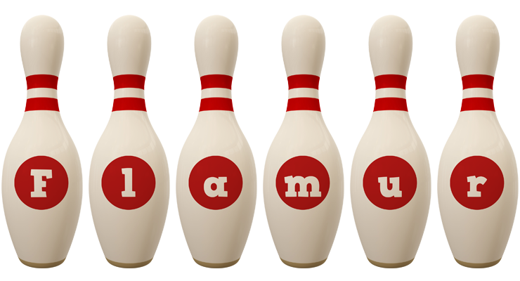 Flamur bowling-pin logo