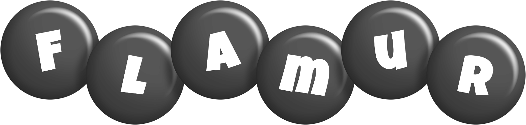 Flamur candy-black logo