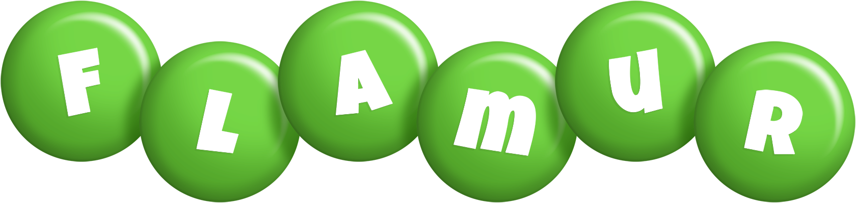 Flamur candy-green logo