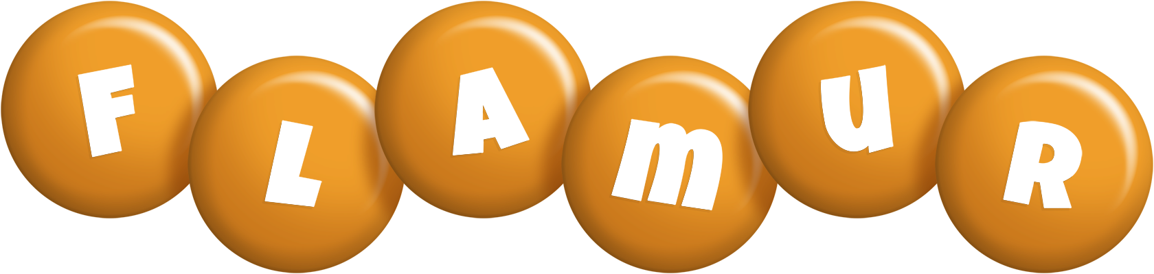 Flamur candy-orange logo