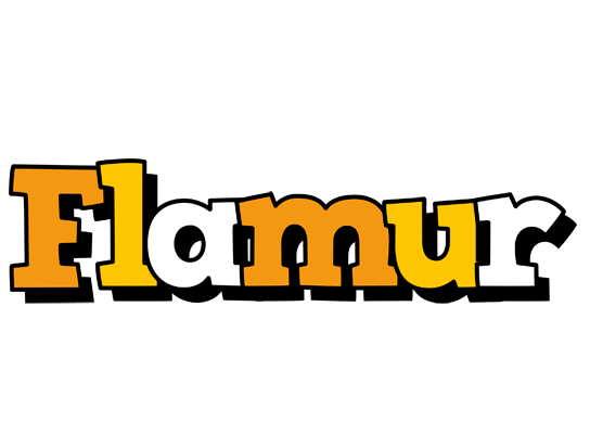 Flamur cartoon logo