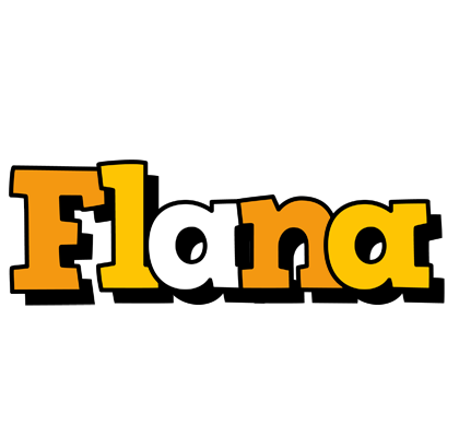 Flana cartoon logo