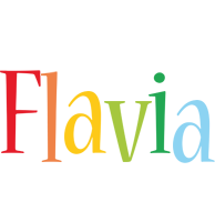 Flavia birthday logo