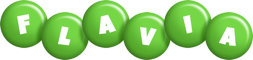 Flavia candy-green logo
