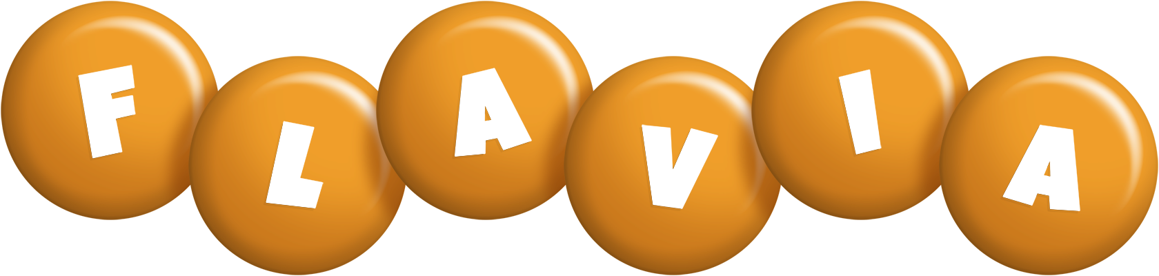 Flavia candy-orange logo