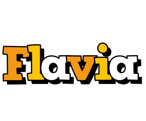 Flavia cartoon logo