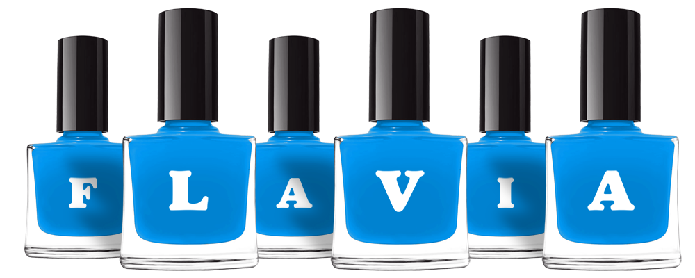 Flavia glossy logo