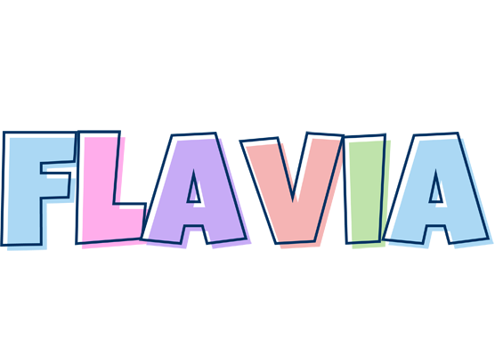 Flavia pastel logo
