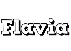 Flavia snowing logo