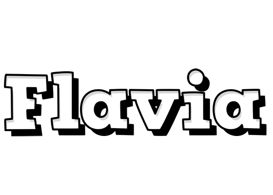 Flavia snowing logo