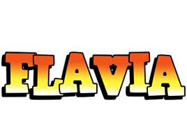 Flavia sunset logo