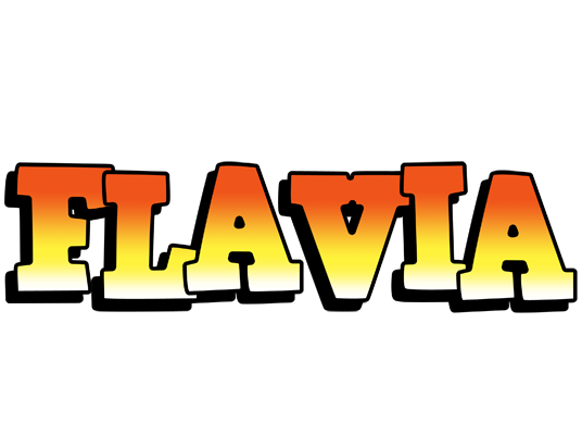 Flavia sunset logo
