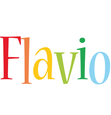 Flavio birthday logo