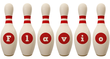 Flavio bowling-pin logo