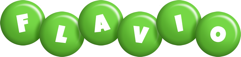 Flavio candy-green logo