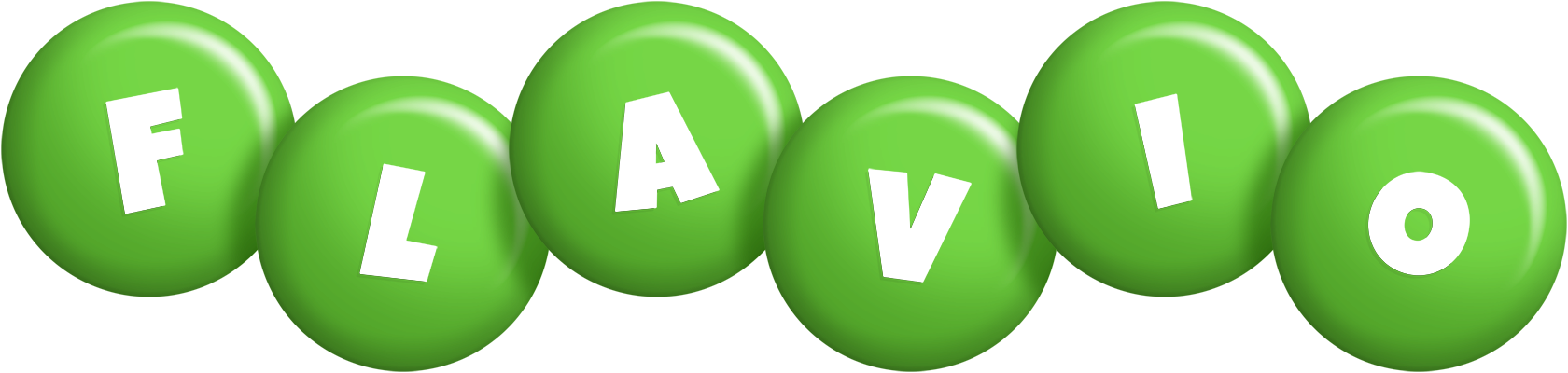 Flavio candy-green logo