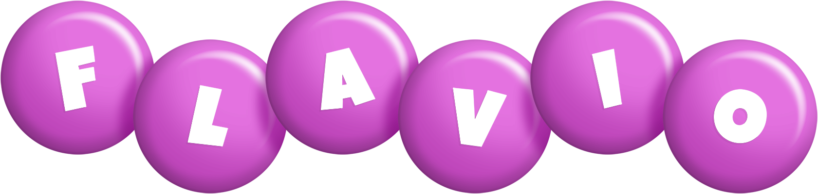 Flavio candy-purple logo