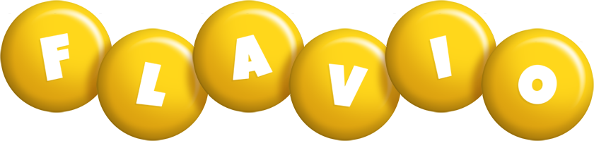 Flavio candy-yellow logo