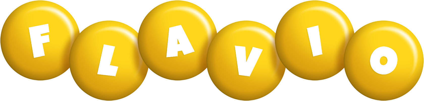 Flavio candy-yellow logo
