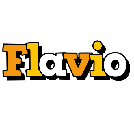 Flavio cartoon logo
