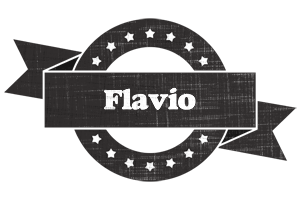 Flavio grunge logo