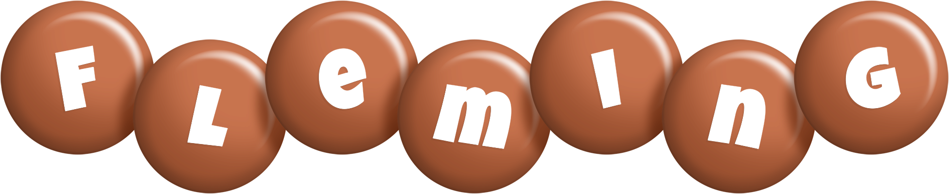 Fleming candy-brown logo