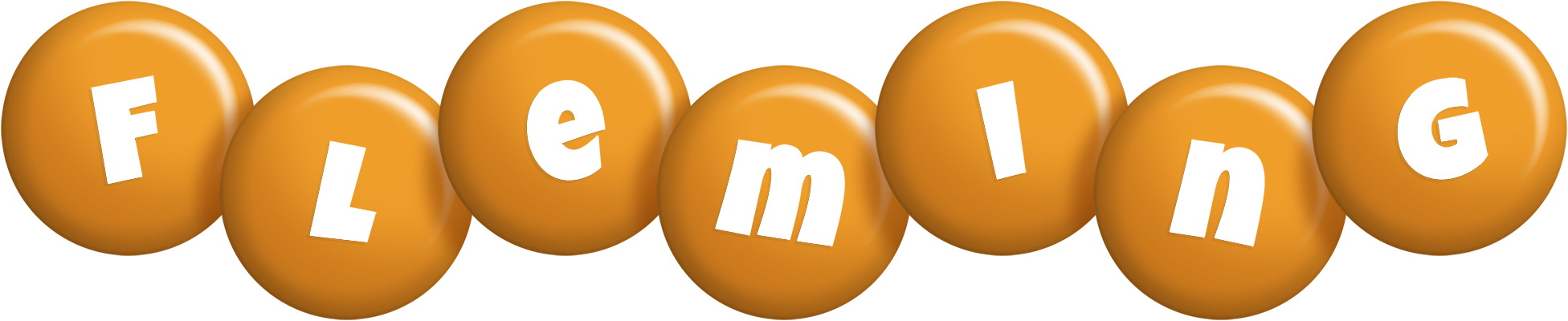 Fleming candy-orange logo